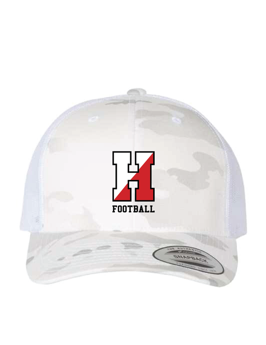 Camo "H" Football Trucker